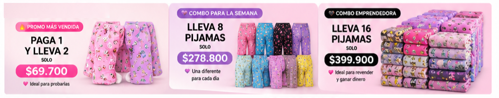 PROMO ÚNICA: PIJAMA PARA DAMA CON PANTALÓN