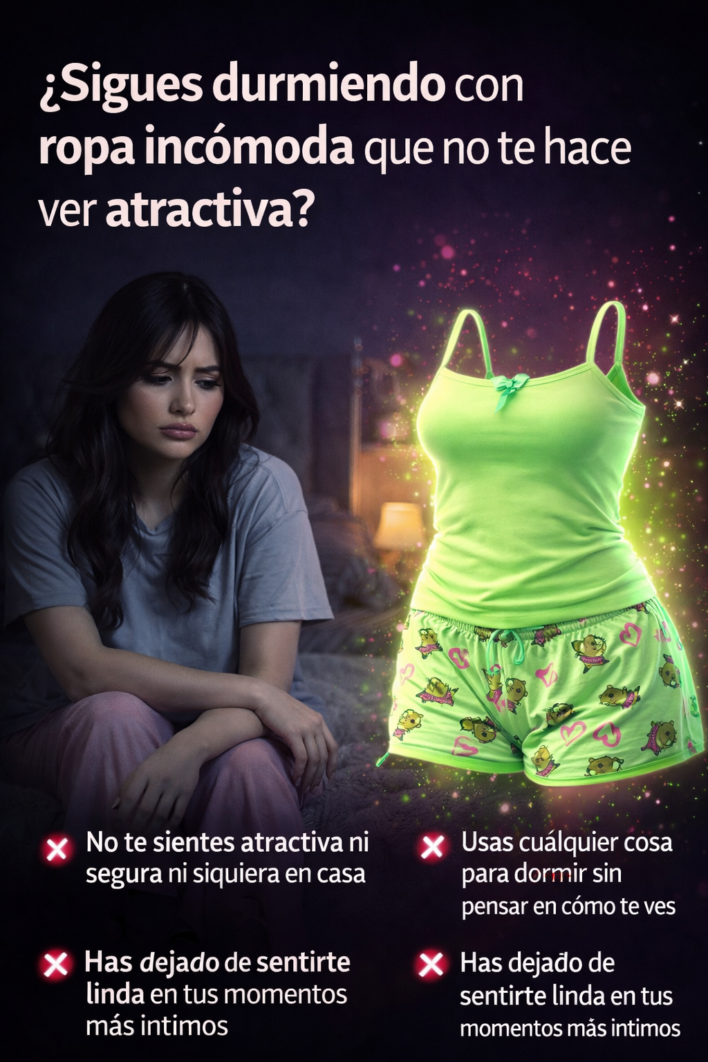 PROMO UNICA: PIJAMA PARA DAMA TIPO SHORT